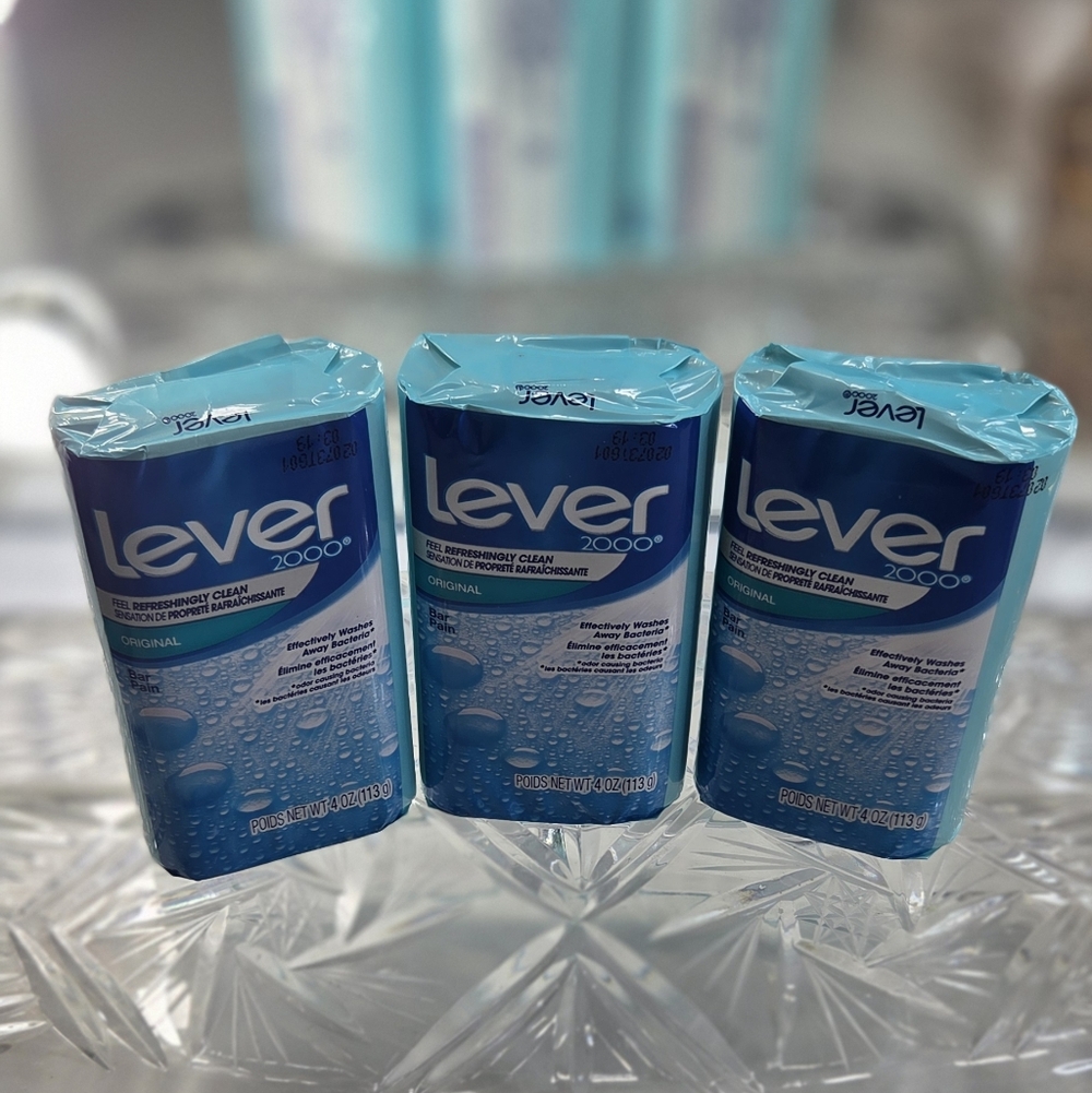 Vintage Lever 2000 Original Soap Bars Bundle of 3 Sealed 4 oz